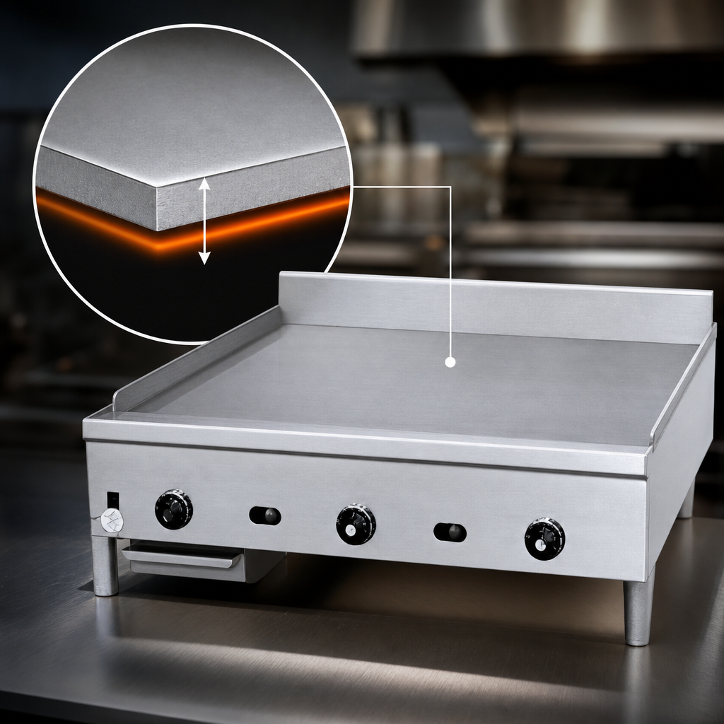 1-Inch Thick Smooth Steel Plate