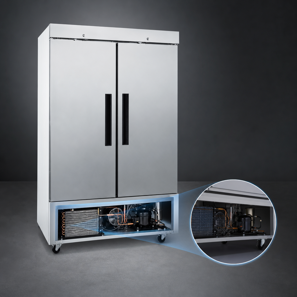 Bottom-Mounted Self-Contained Refrigeration