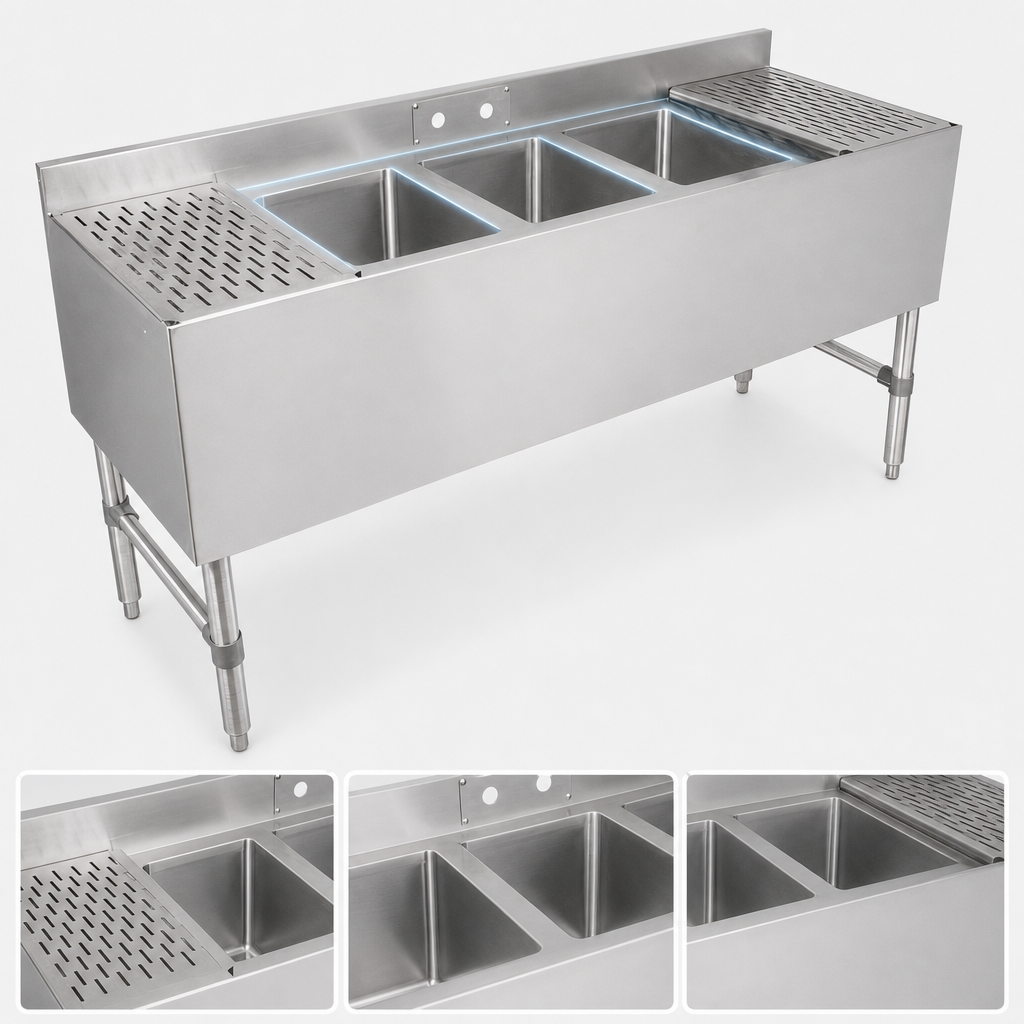 Three-Compartment Sink Layout