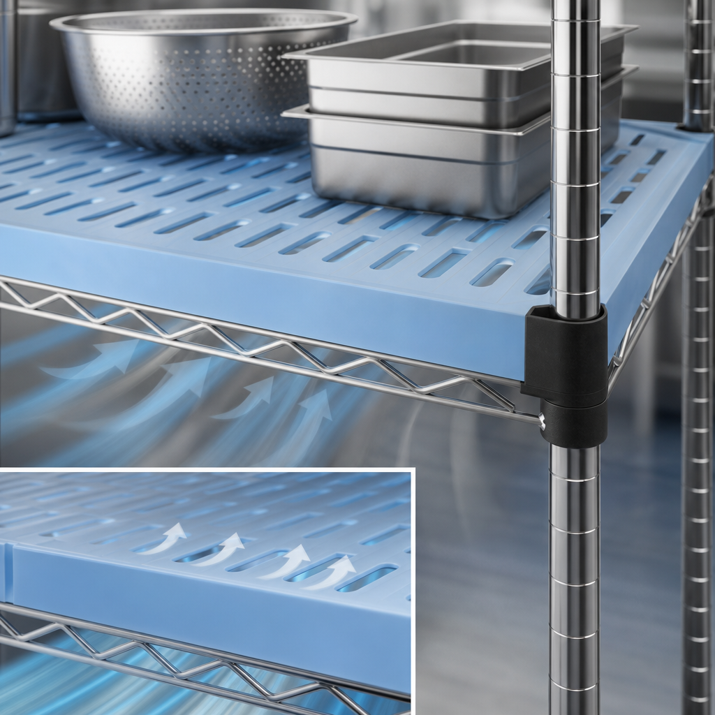 Louvered Shelf Surface