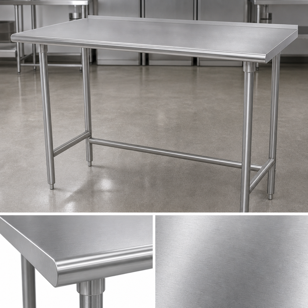 14-Gauge 304 Stainless Steel Top