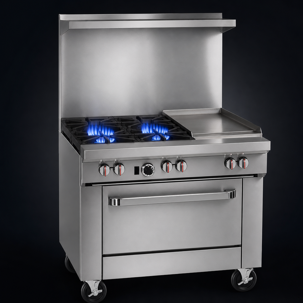 Two High-Output Open Burners