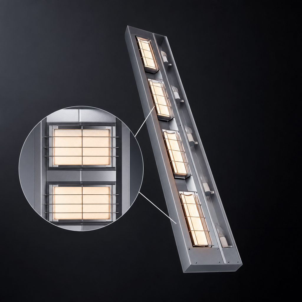 Double Ceramic Heating Tiles