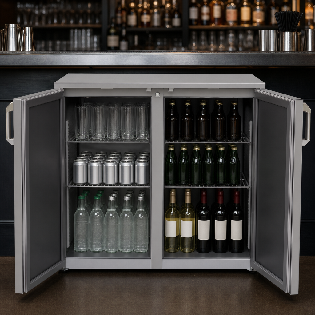 Two-Section Bar Profile Cabinet