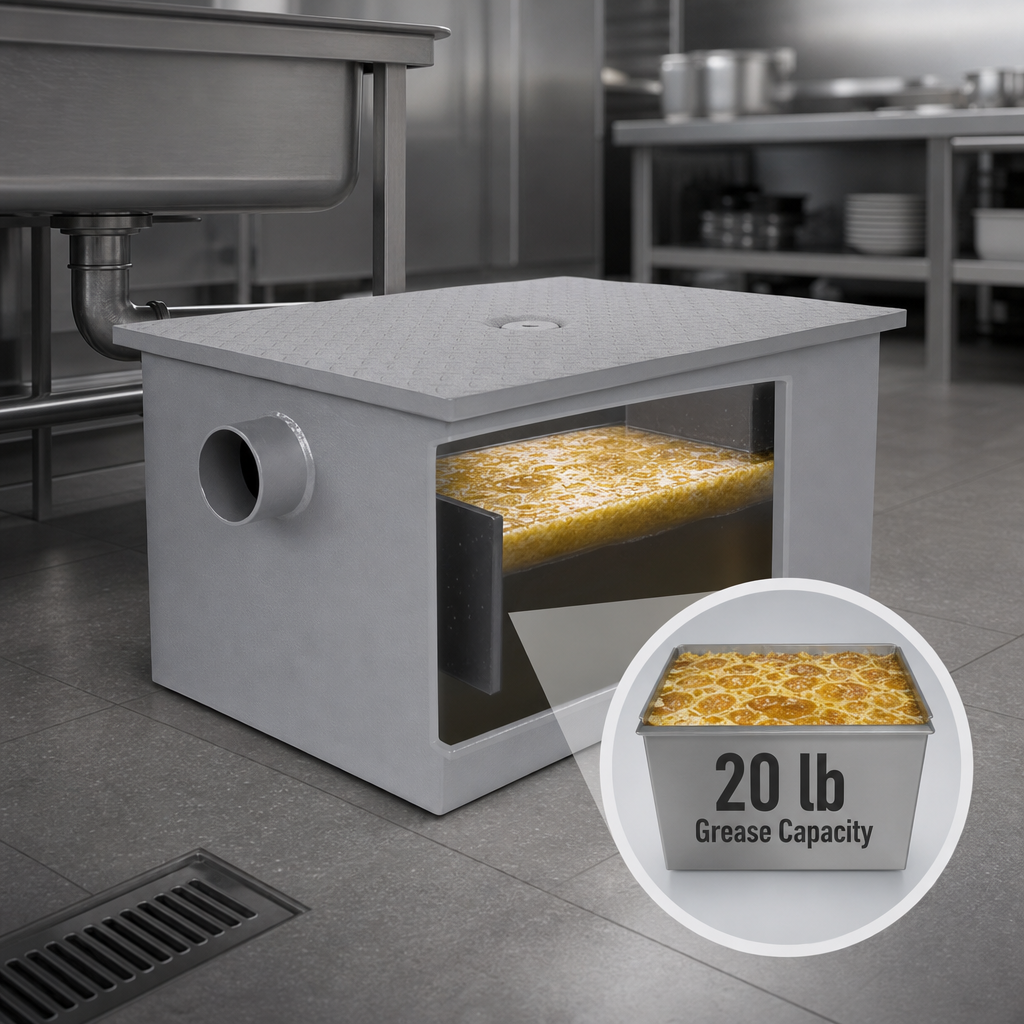 20 lb Grease Capacity