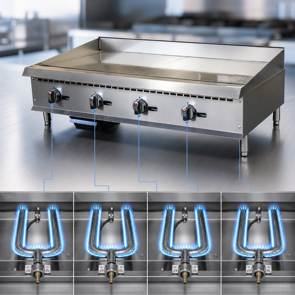 Four High-Output Burners