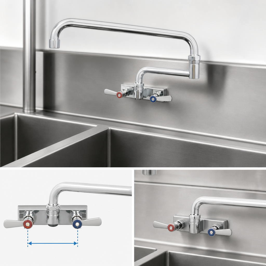 4-Inch Center Splash-Mounted Design