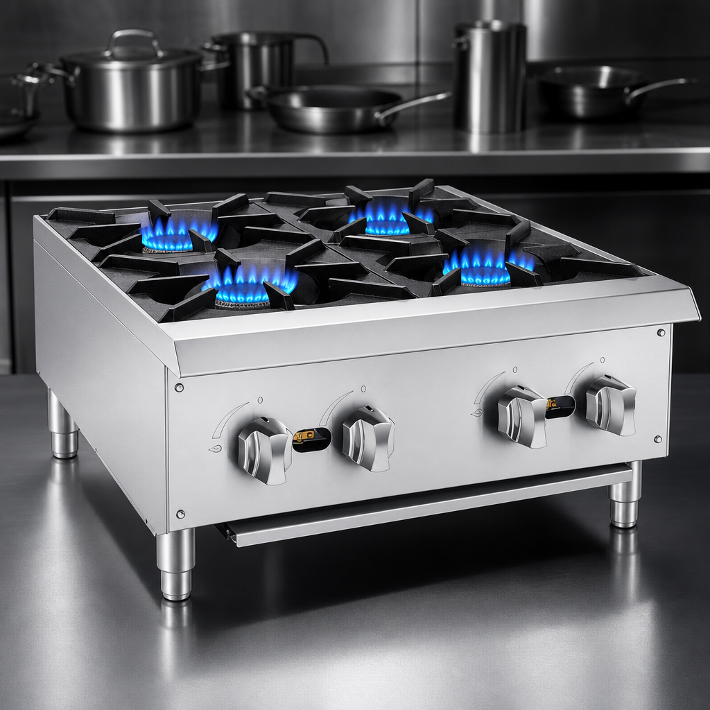 Four Cast Iron Burners