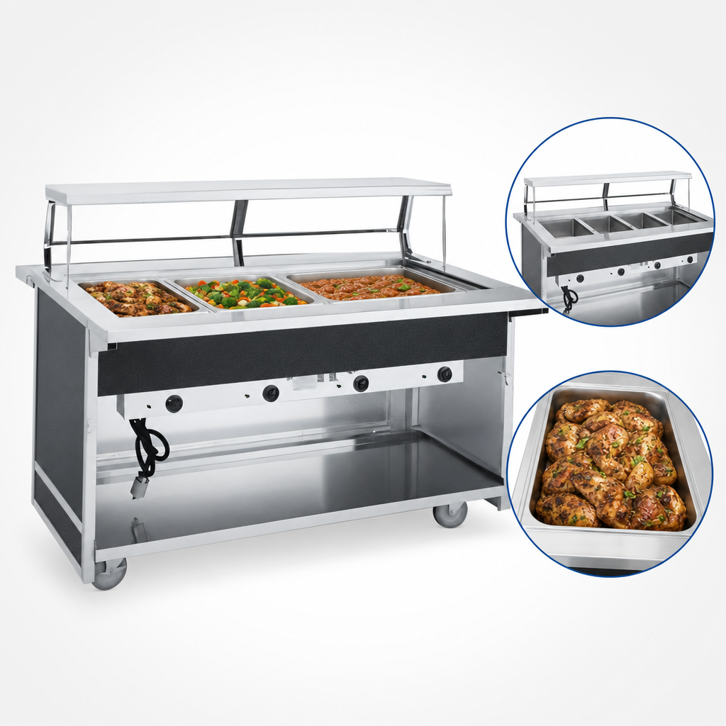 Three Hot Food Wells