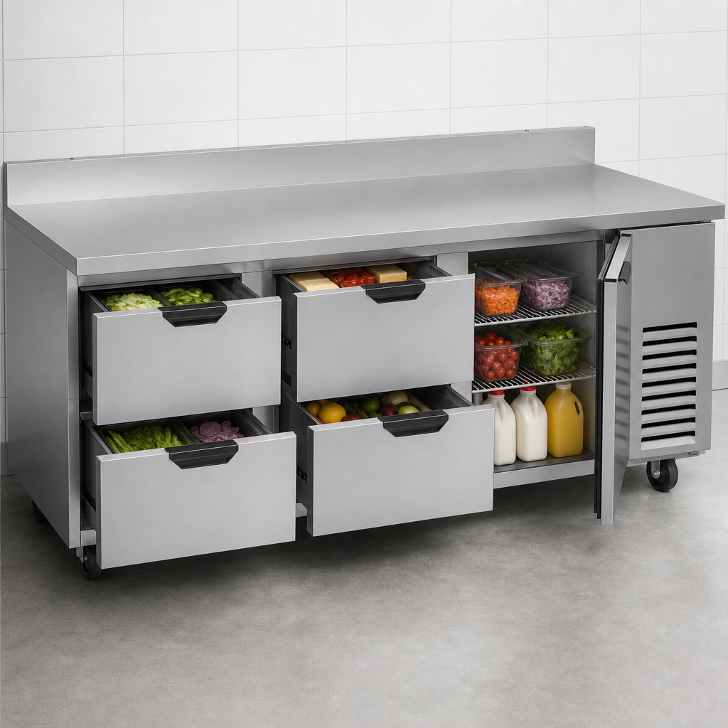 Mixed Drawer and Door Storage