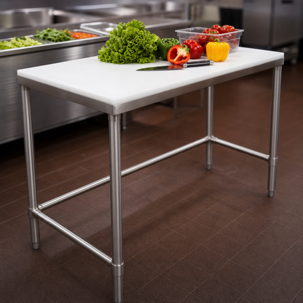 White Polymer Chopping Top