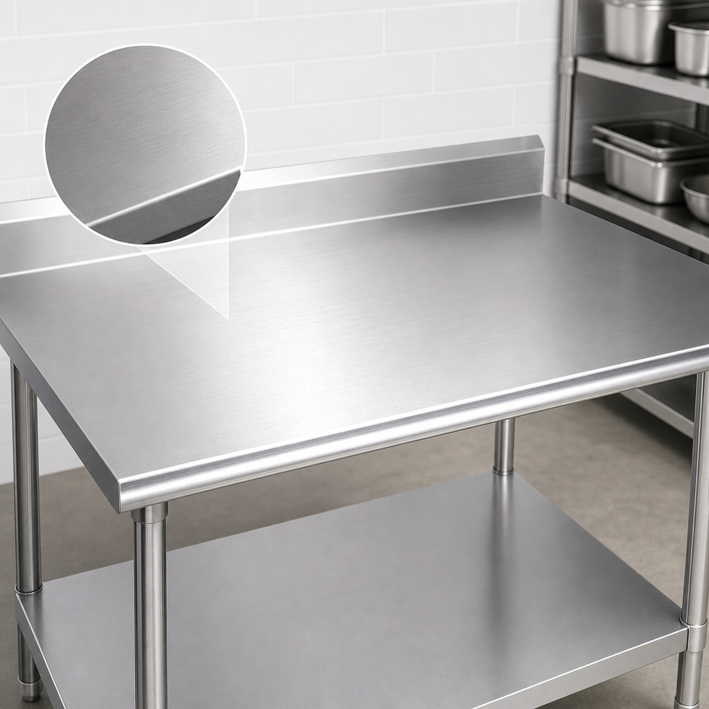 16-Gauge 430 Stainless Steel Top