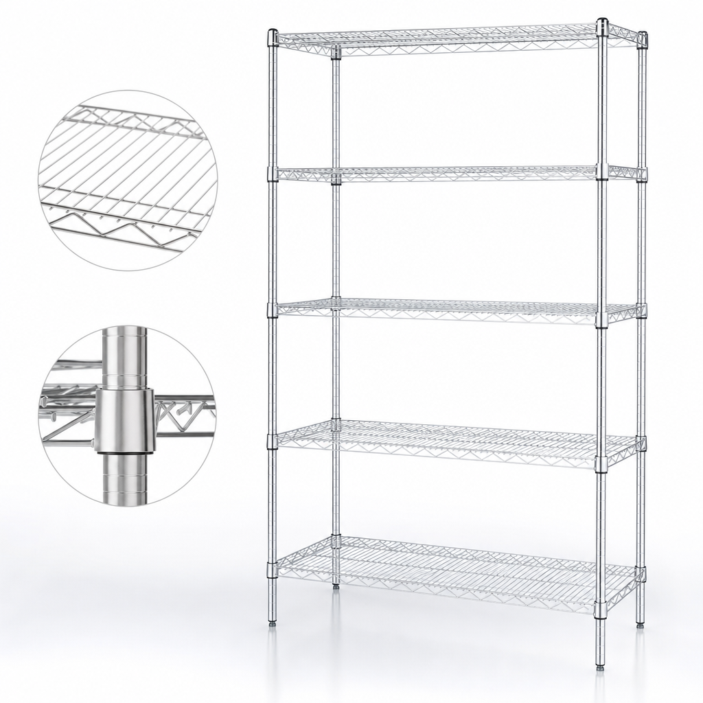 Five Wire Shelves