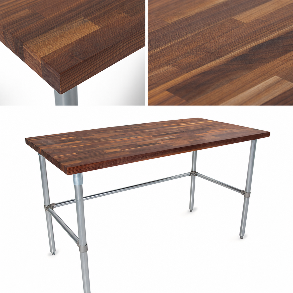 Edge-Grain Walnut Top