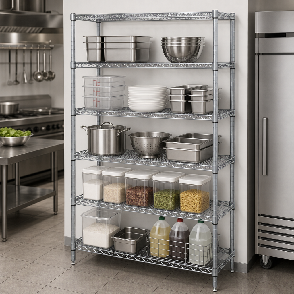 Five Wire Shelves