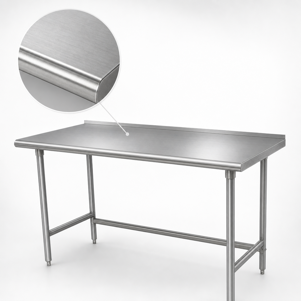 14-Gauge 304 Stainless Steel Top