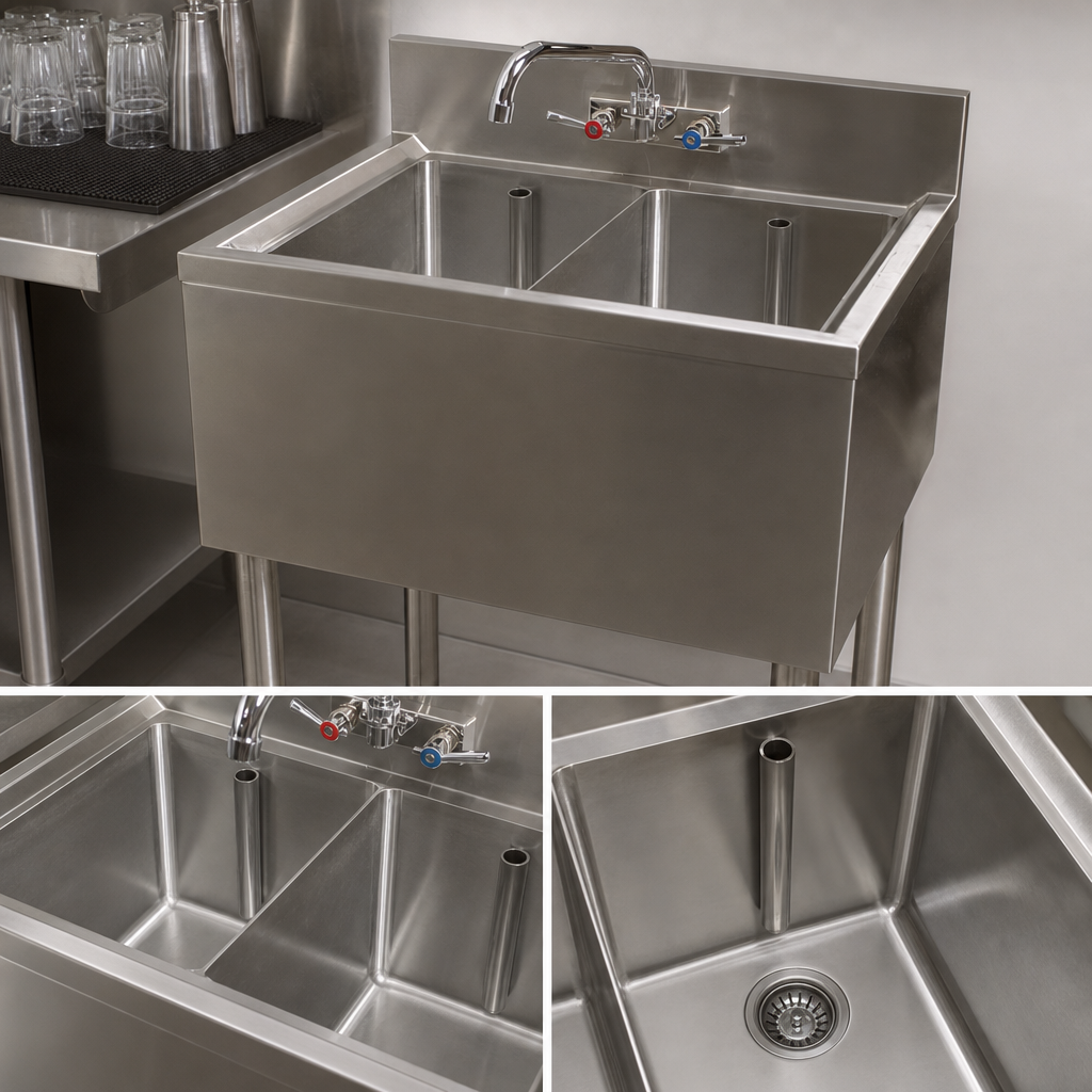 Two-Compartment Sink Layout