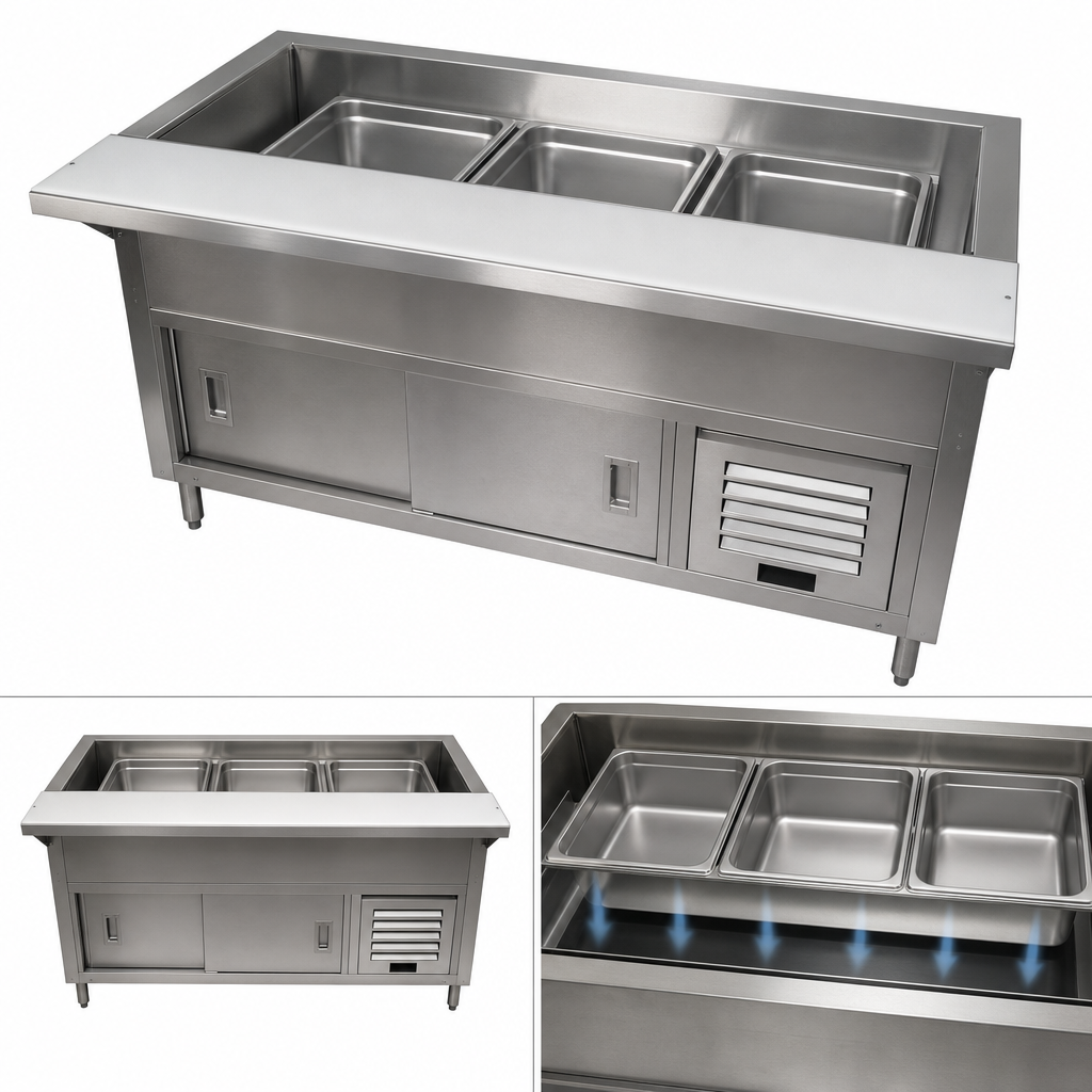 Three-Pan Cold Well