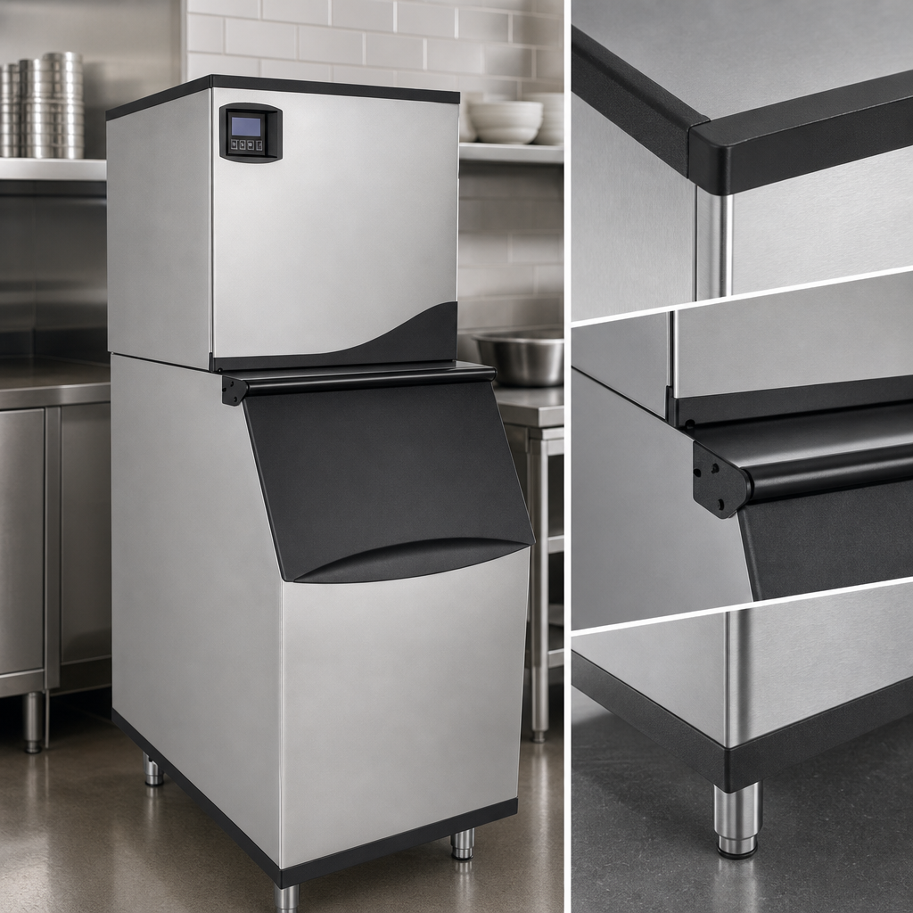 Stainless Steel With Black Trim Exterior
