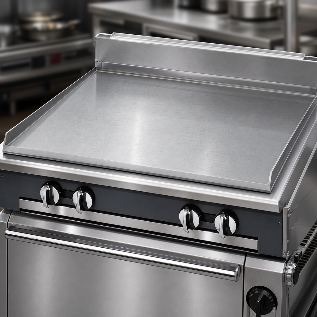 3/4-Inch Polished Steel Griddle Plate