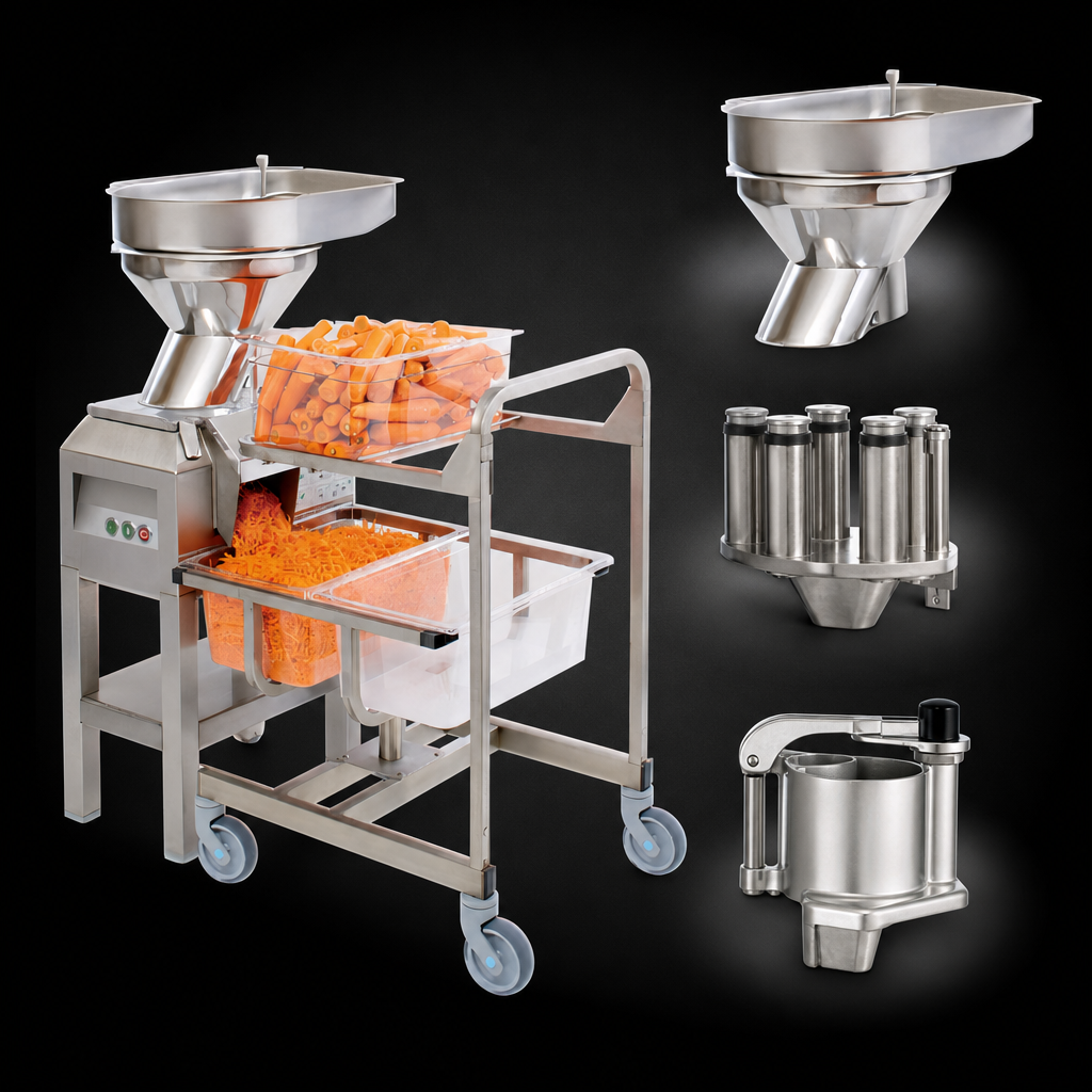 Three Feed Heads Included