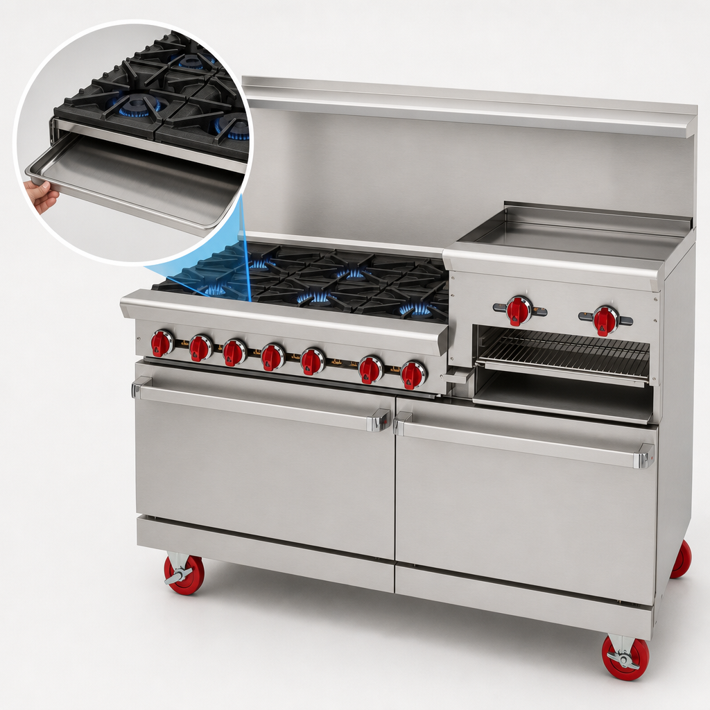 Four Open Burners
