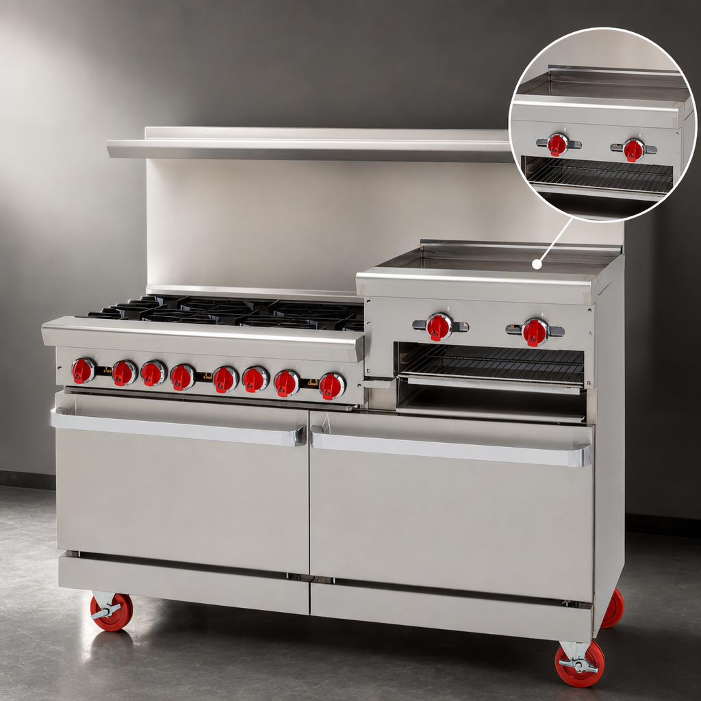 Raised Griddle/Broiler
