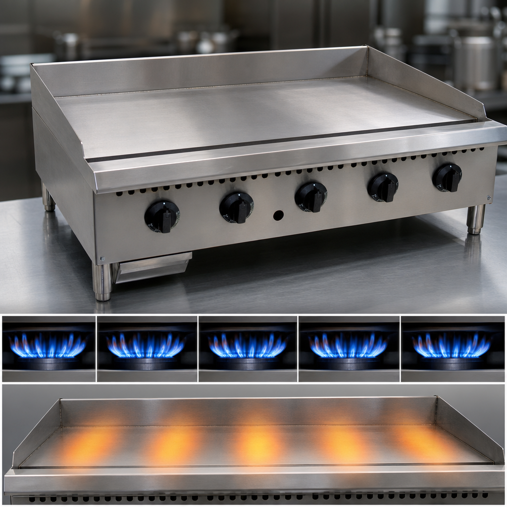 Five High-Output Burners