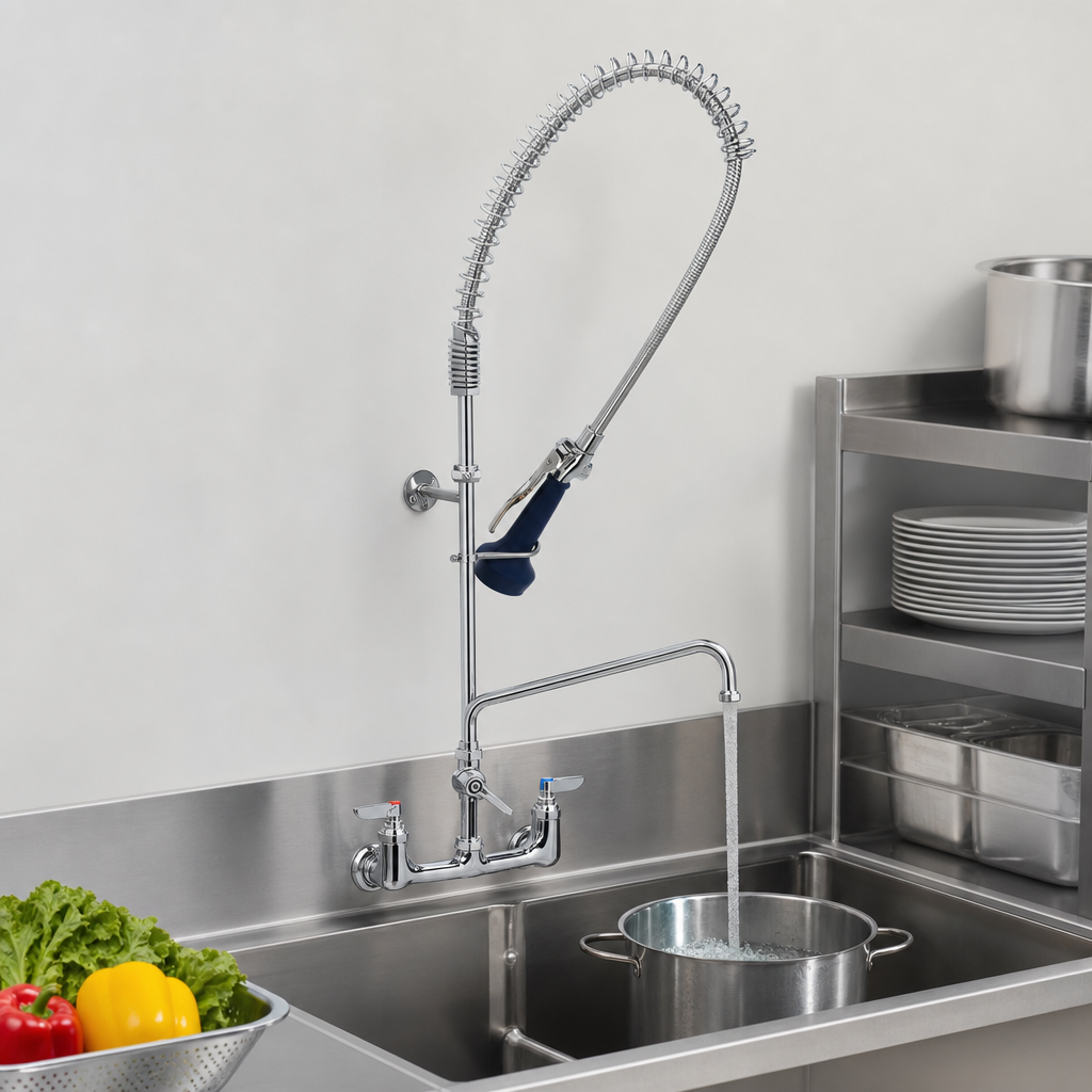 Integrated Pre-Rinse And Add-On Faucet