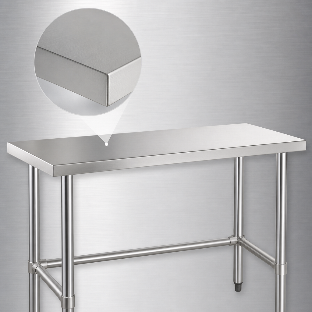 18-Gauge 304 Stainless Steel Top