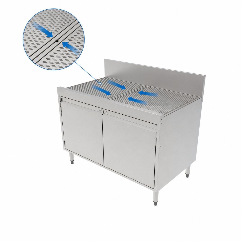 Pitched Drainboard Top