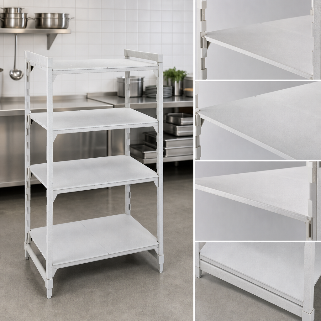 Four Solid Shelf Plates