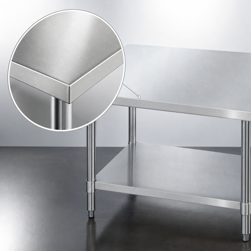 18-Gauge Stainless Steel Top