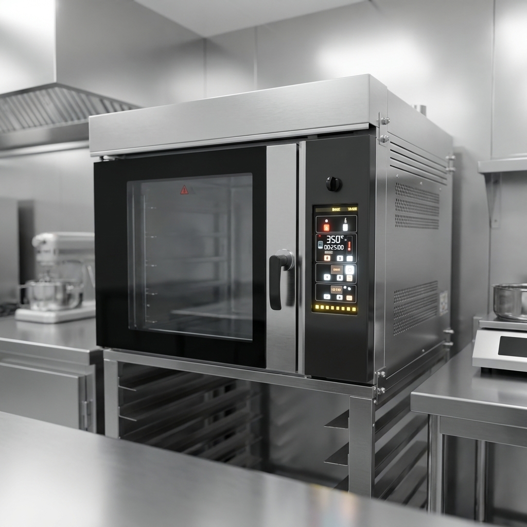 Experience effortless and precise baking control with the oven's intuitive digital interface, including dedicated bake and steam timers.
