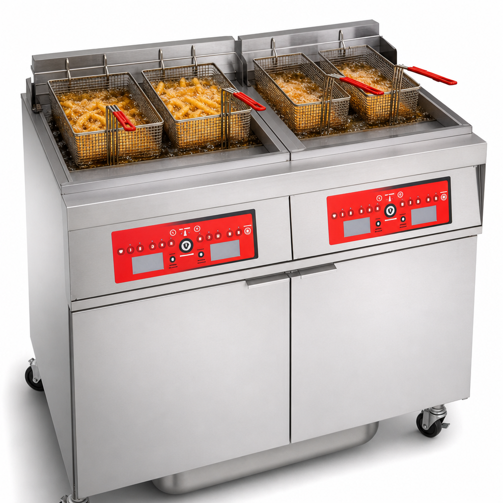 Dual 50-Lb. Fry Vats
