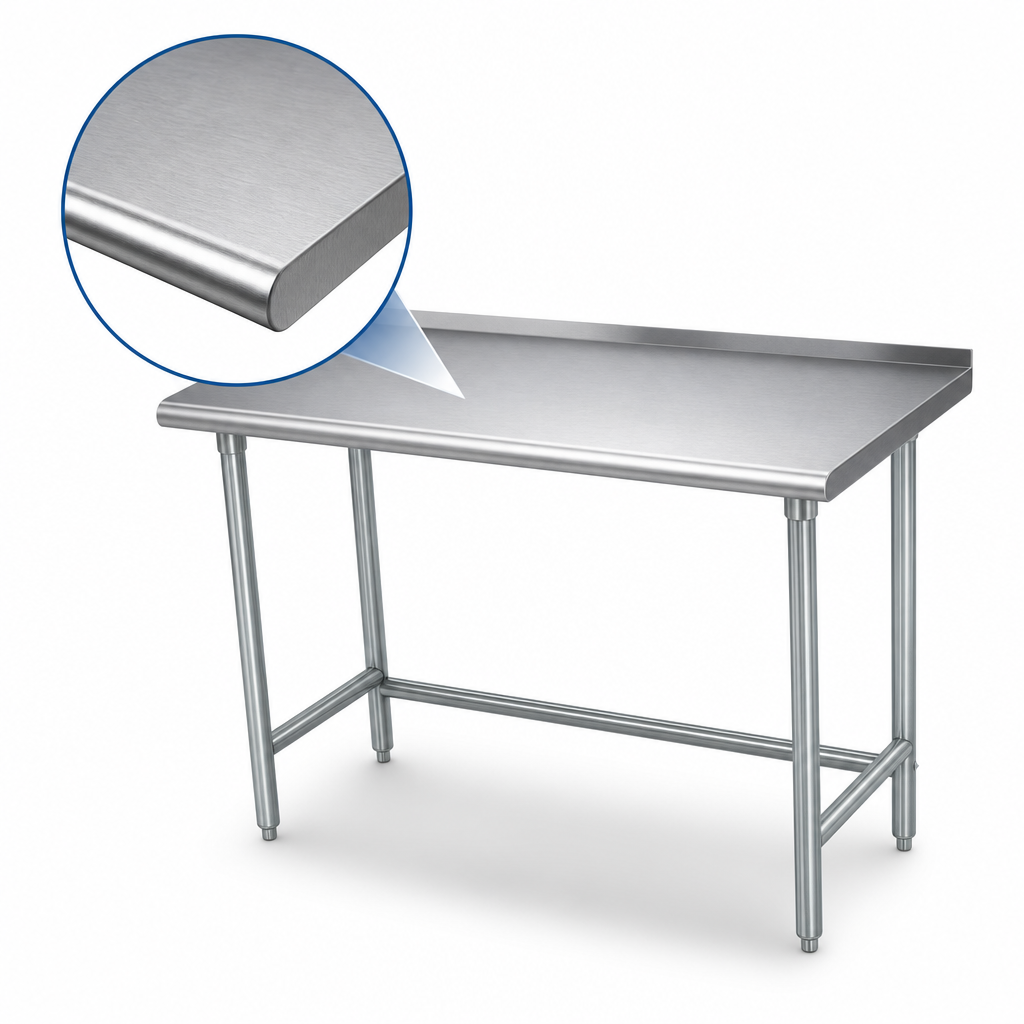 16-Gauge 304 Stainless Steel Top