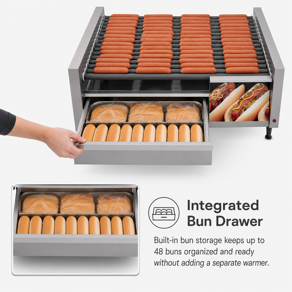 Integrated Bun Drawer