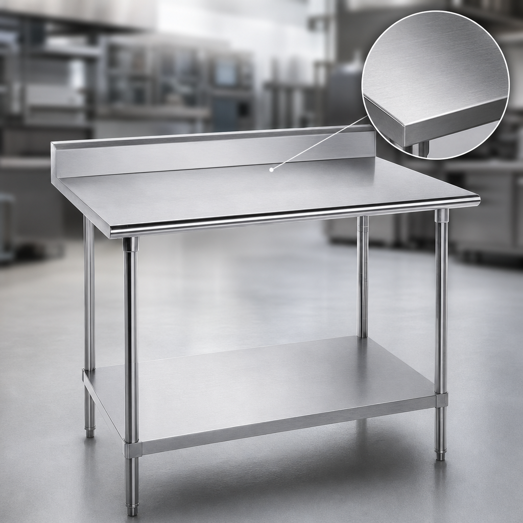 16-Gauge 304 Stainless Steel Top