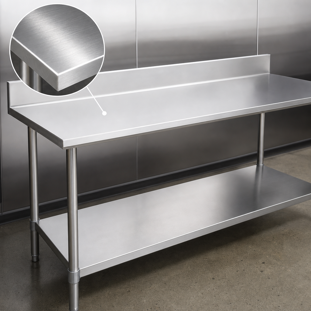 16-Gauge 400-Series Stainless Steel Top
