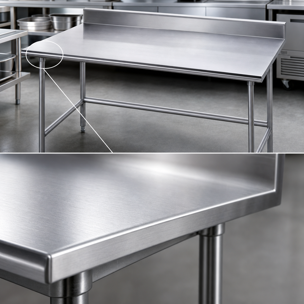 16-Gauge 430 Stainless Steel Top