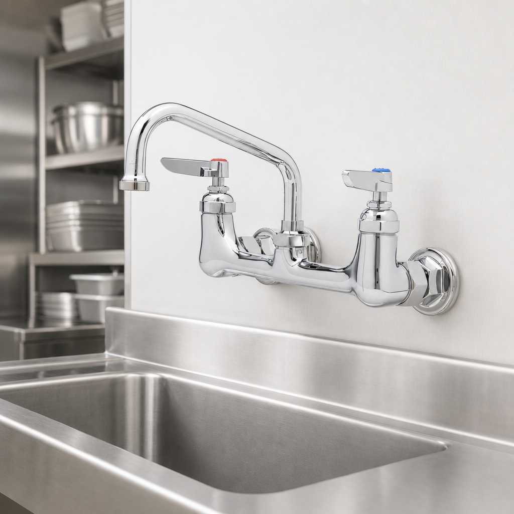 Wall-Mount Double Pantry Faucet