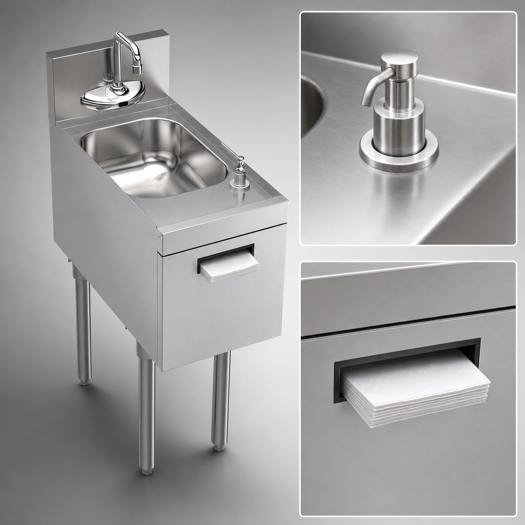 Built-In Soap & Towel Dispensers