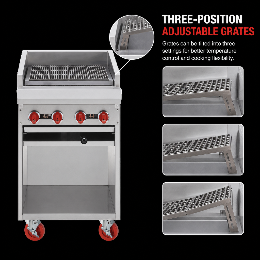 Three-Position Adjustable Grates