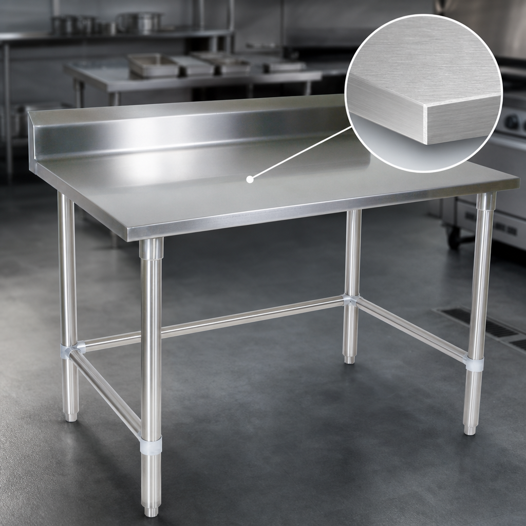 14-Gauge 300-Series Stainless Steel Top