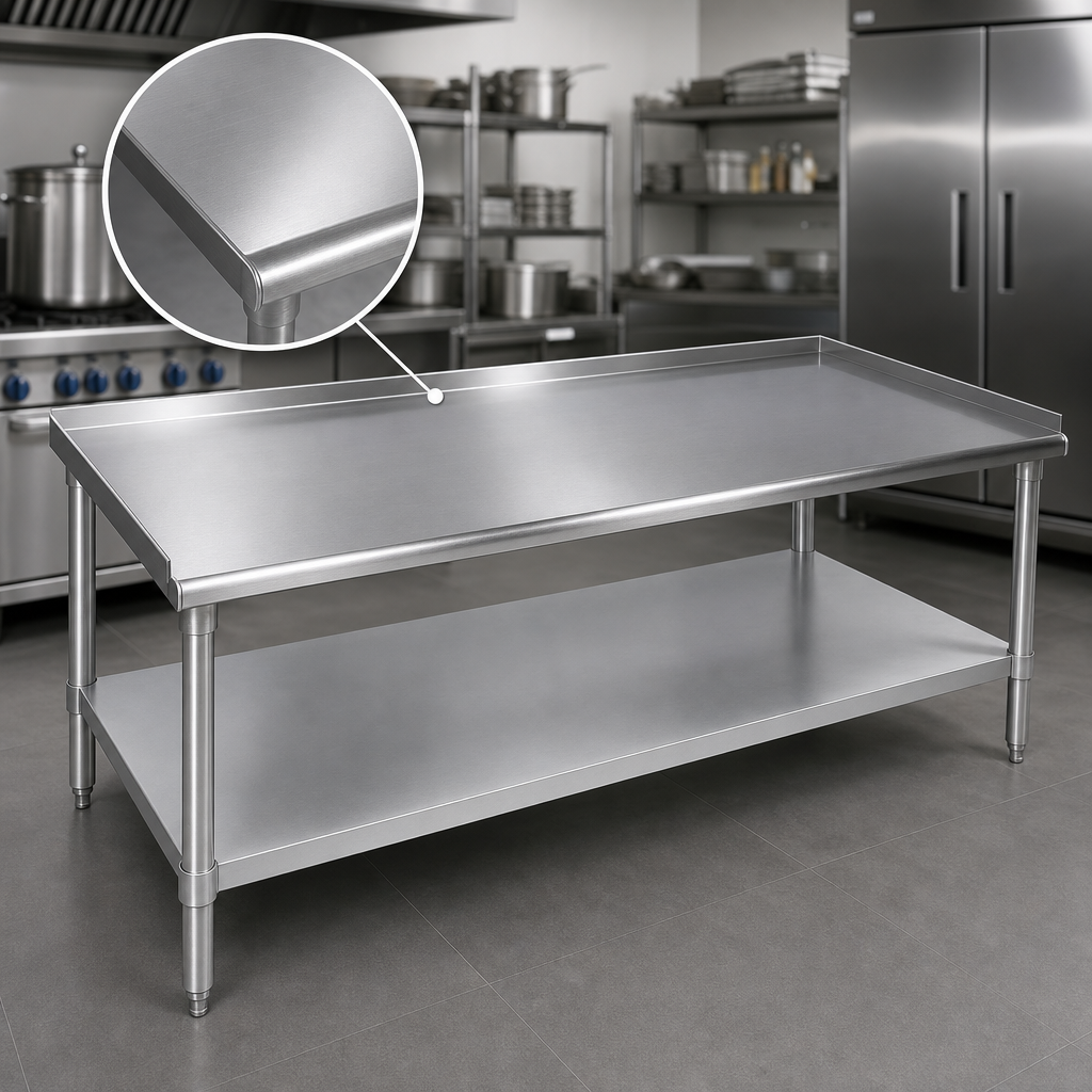18-Gauge Stainless Steel Top