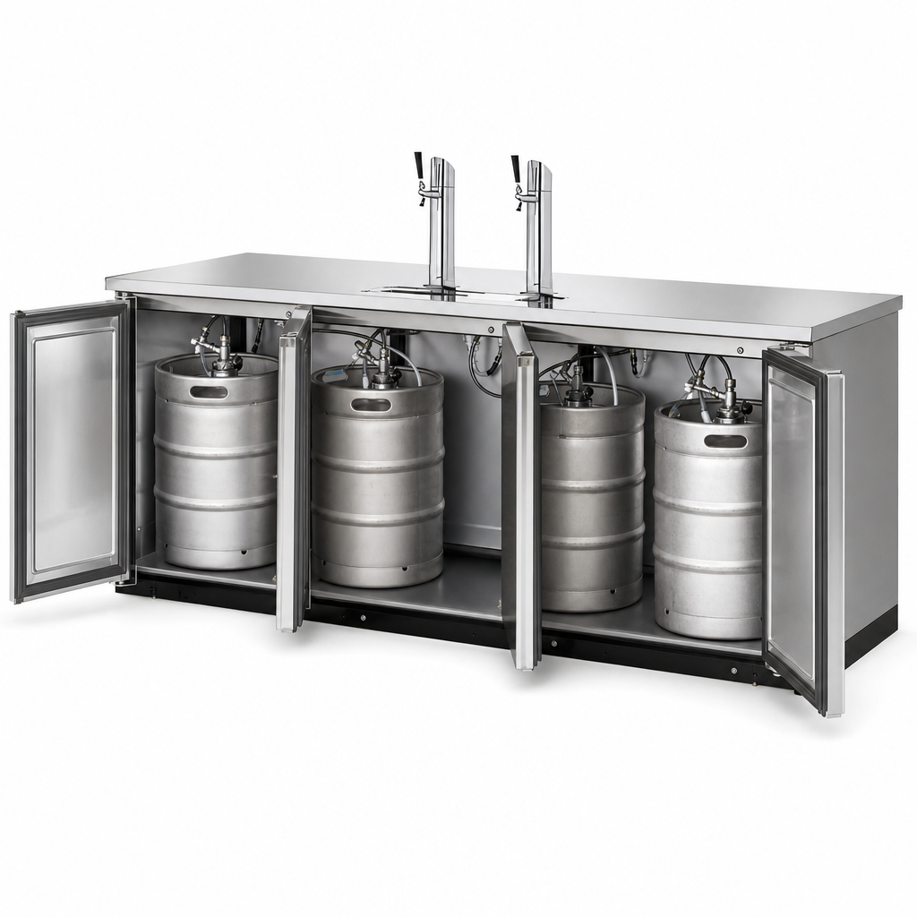 Four Half-Barrel Keg Capacity