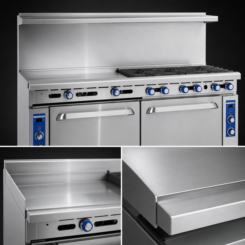 36-Inch Polished Steel Griddle