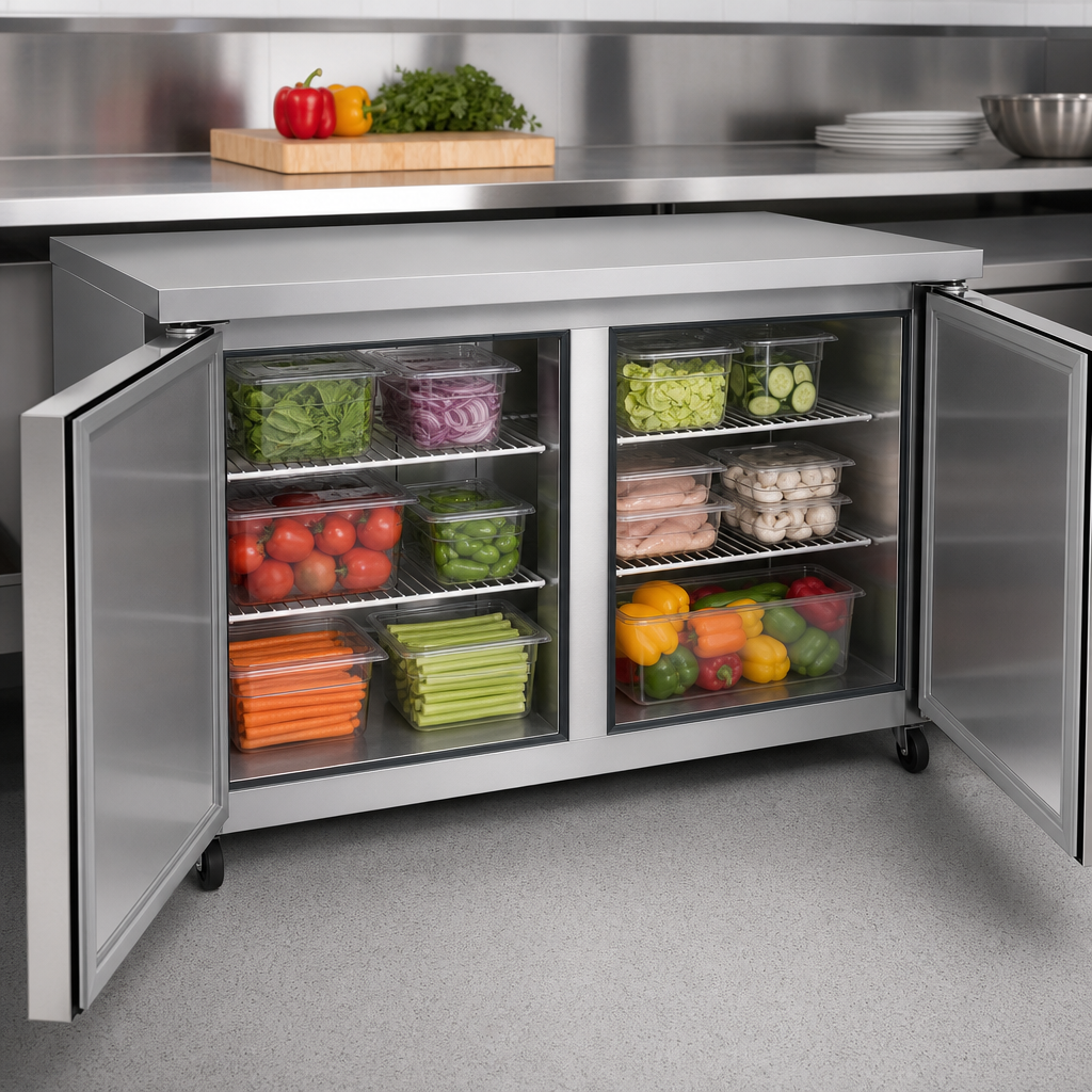 Two-Section Undercounter Storage