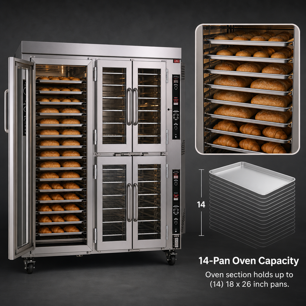 14-Pan Oven Capacity