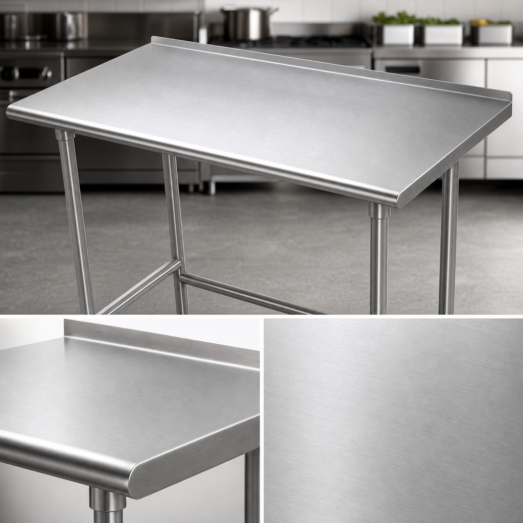 14-Gauge 304 Stainless Steel Top